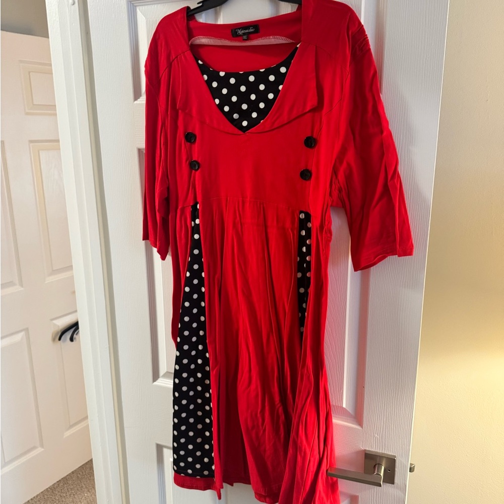 YOINS Black and White Casual Sundress with Sailor Collar